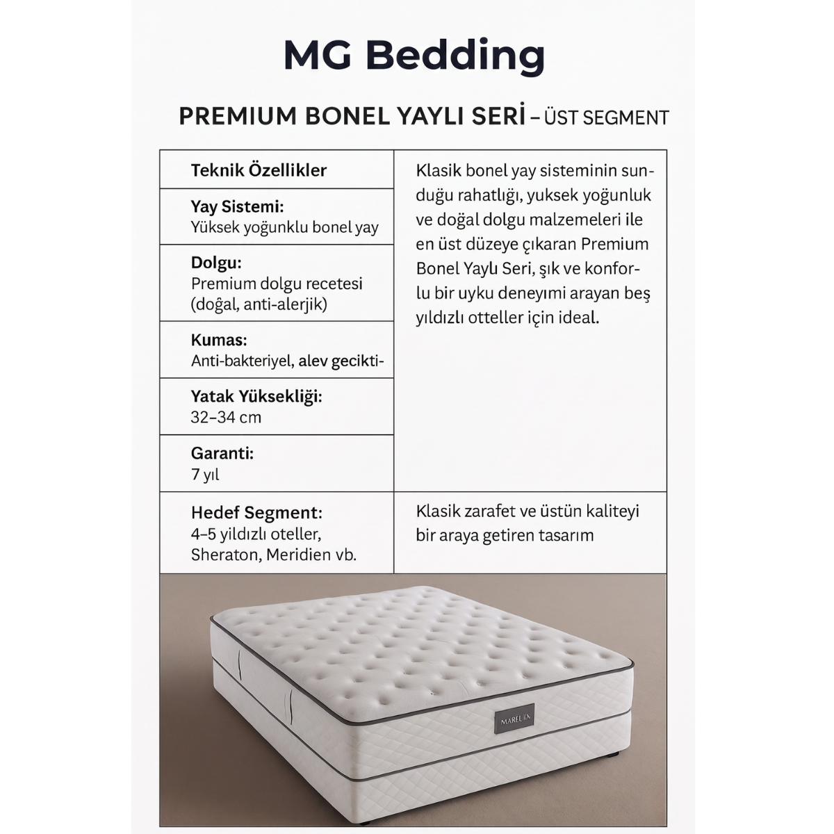 Premium Bonel Yaylı Tek ve Çift Kişilik Yataklar